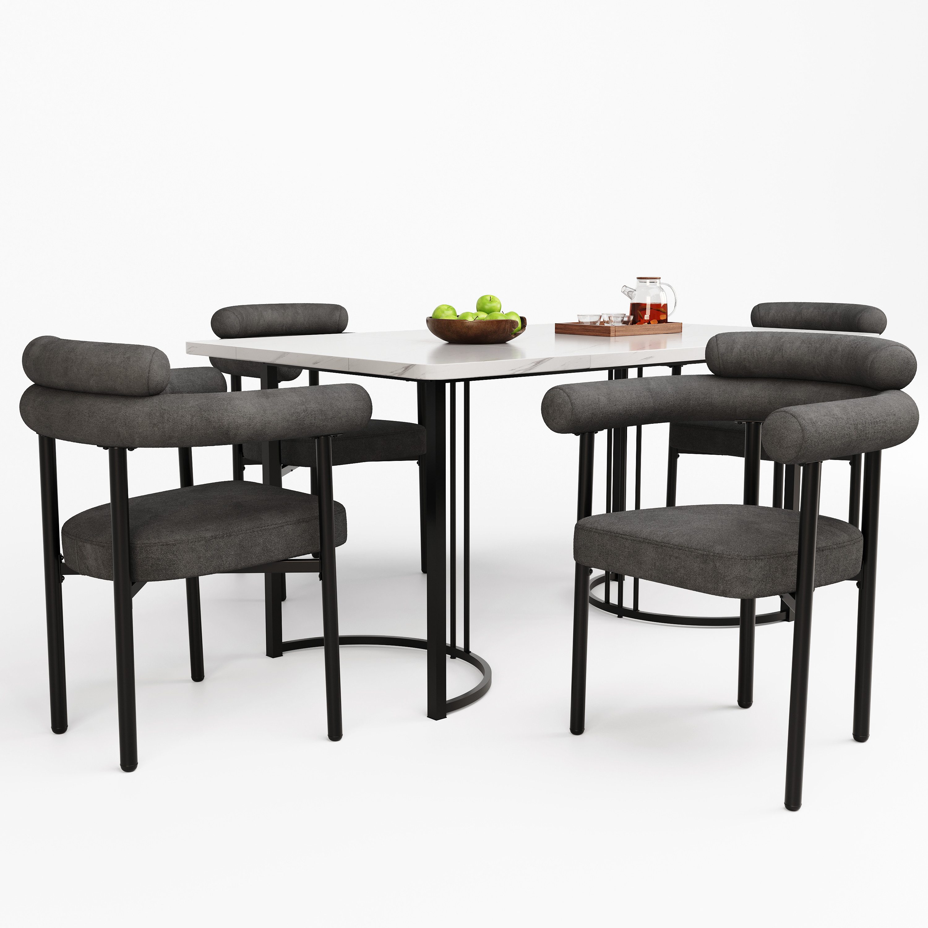 HAUSS SPOLE Esszimmerstuhl 4er Set bequeme günstig online kaufen