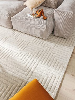 Teppich Eve, benuta, rechteckig, Höhe: 11 mm, Kunstfaser, Berber, Ethno-Style, Wohnzimmer