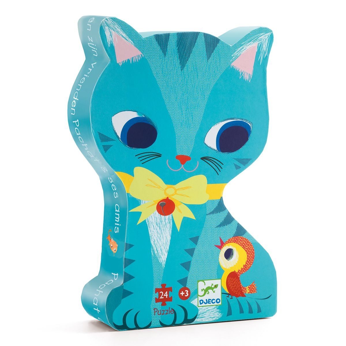 DJECO Puzzle Katze - 24 Teile Kinderpuzzle für Kinder, 24 Puzzleteile, Kinderpuzzle