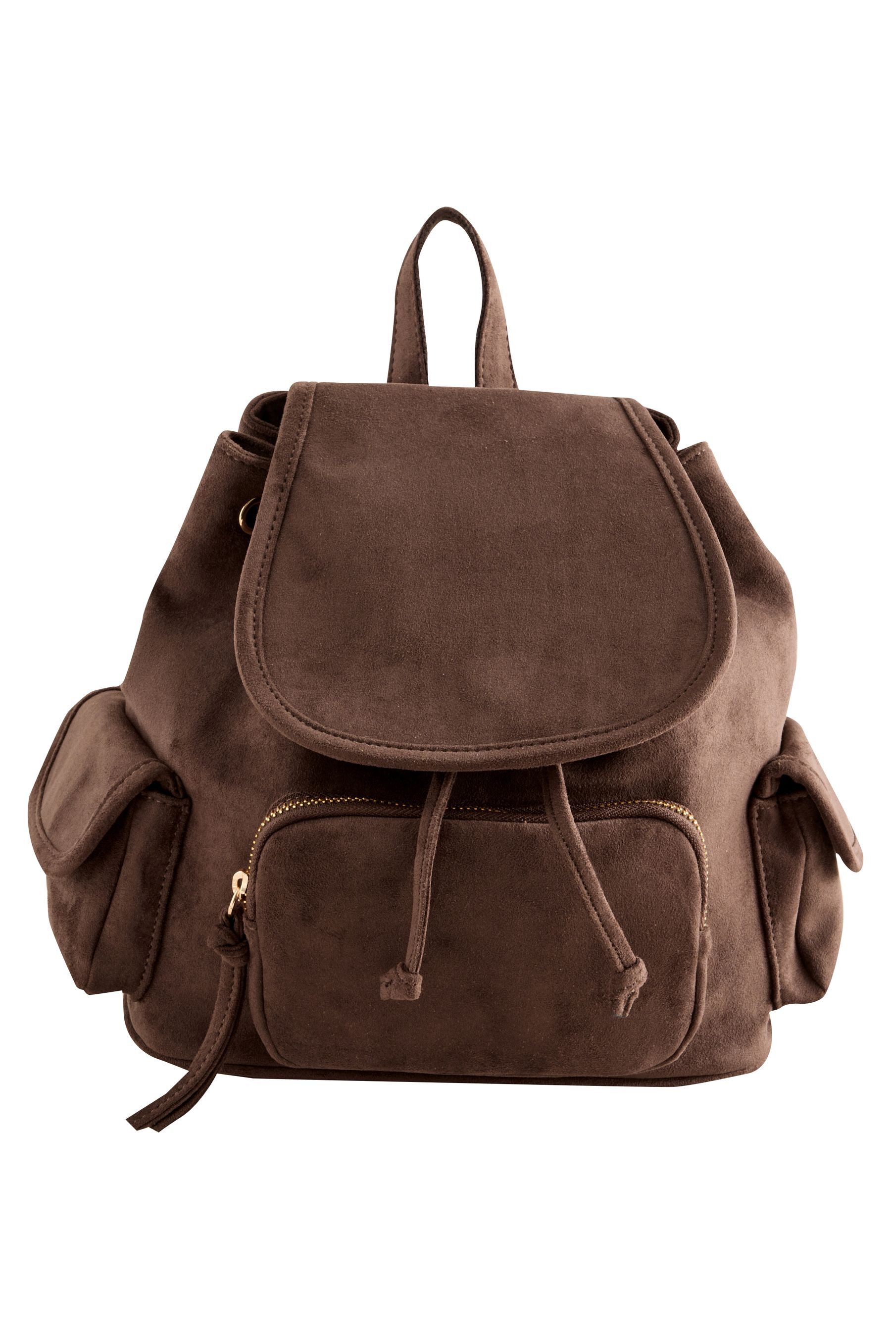 Next Rucksack Kleine Rucksack-Tasche aus Kunstveloursleder (1-tlg)