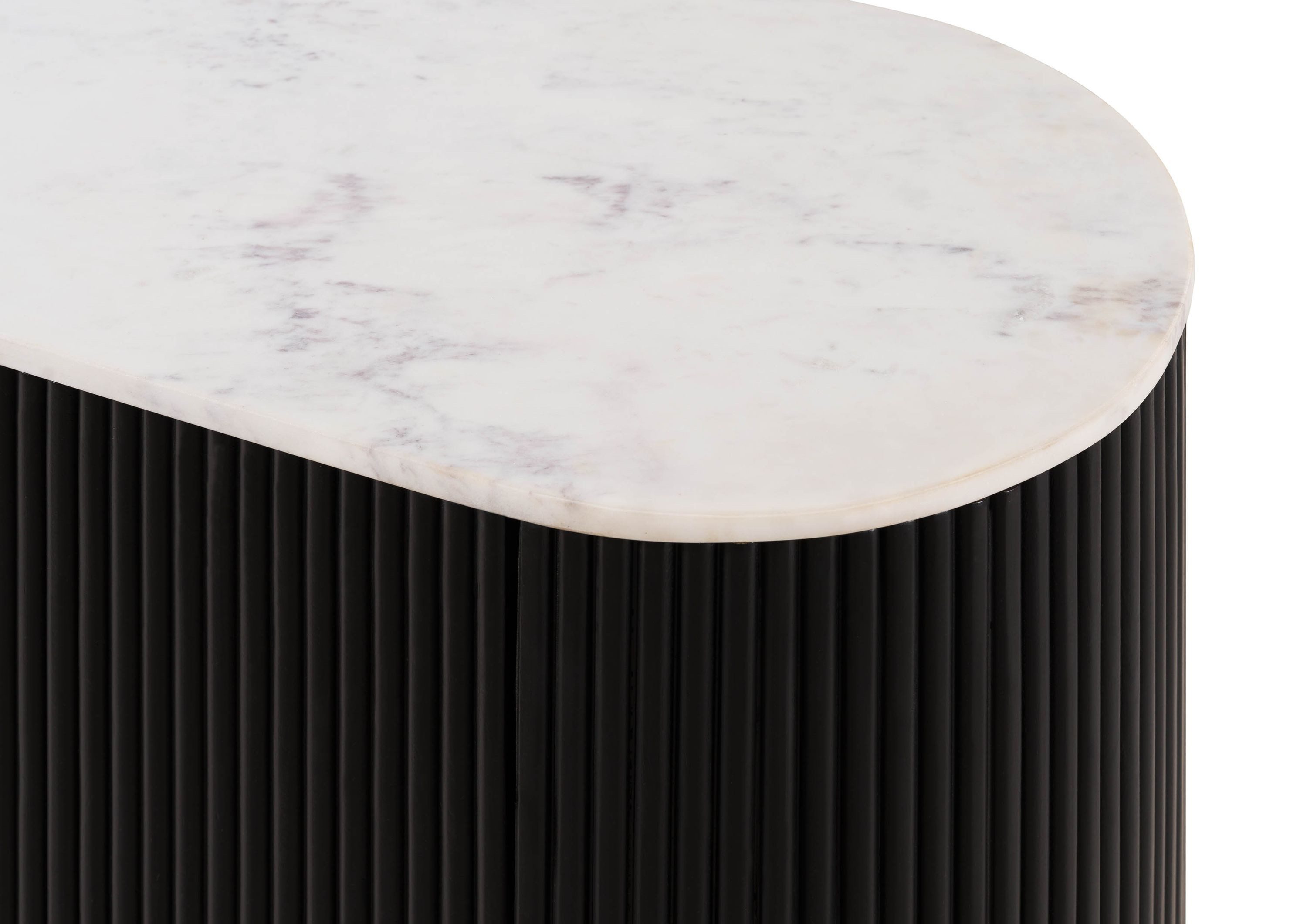 Massivmoebel24 Sideboard BARCELONA Mango Massivholz schwarz / weiß (Massivholz teilmontiert 56 kg BARCELONA #103), Mango 145x40x76 cm schwarz / weiß lackiert – Bild 3 von 5