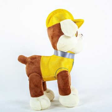 Teddys Rothenburg Kuscheltier Rubble 27 cm gelb-braun stehend Paw Patrol Kuscheltier Hund (Rubble 27 cm Paw Patrol Stofftiere Plüschtiere, Stoffhund)