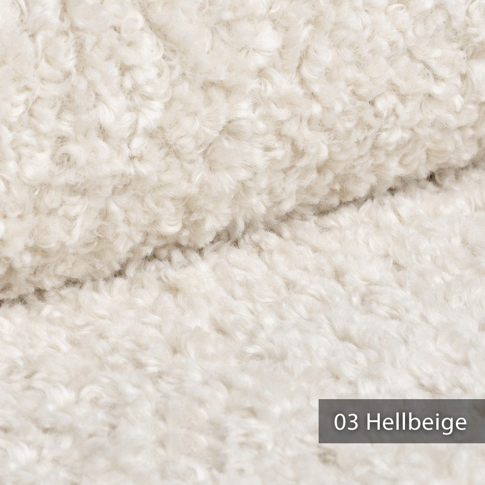 novely® Stoff ROLAND Kuschelweicher Bouclé-Stoff in edler Optik, UV-Beständig, Robust, Zigaretten-Test bestanden, Meterware, 1lfm