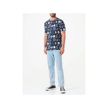 HUGO T-Shirt blau regular fit (1-tlg)