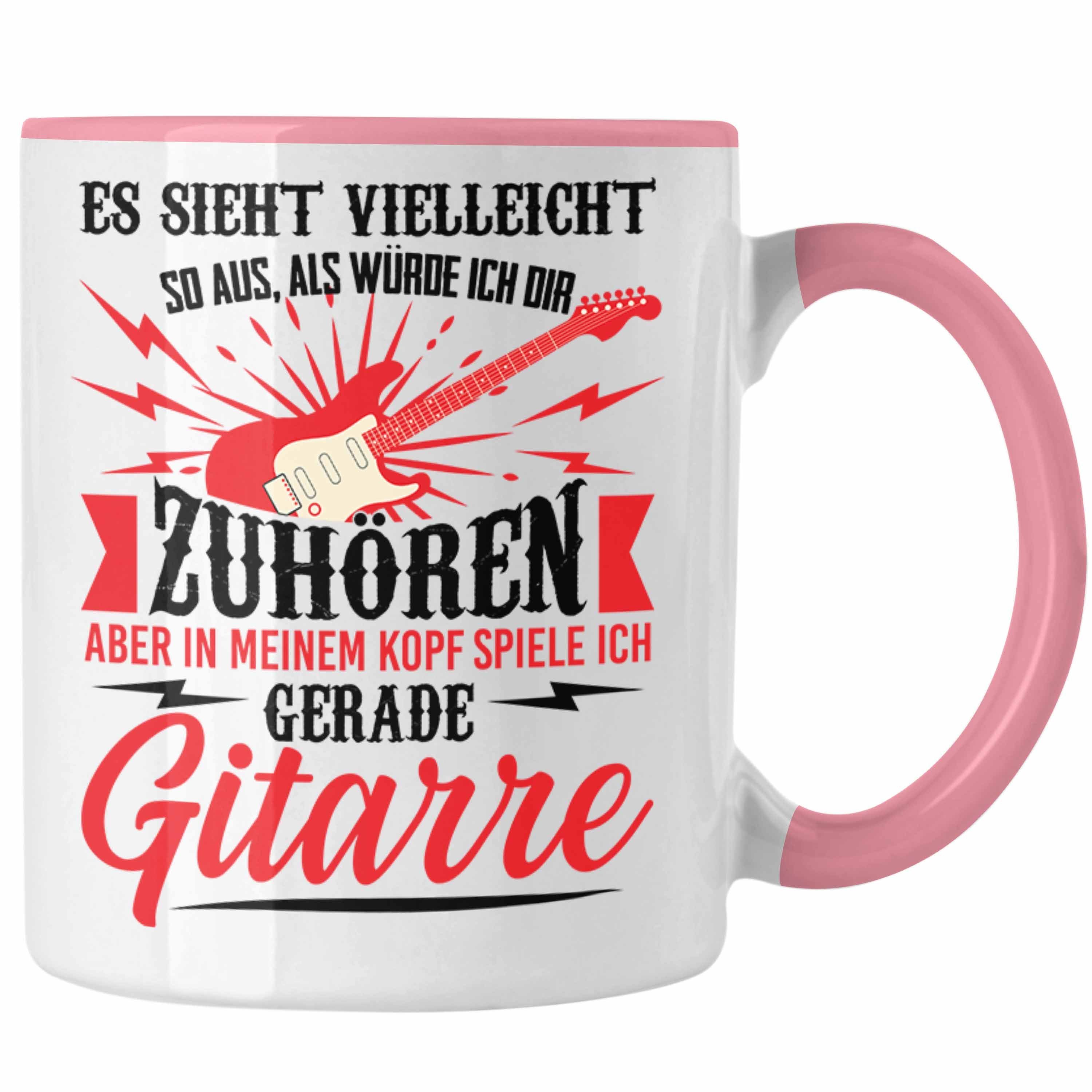 Hochklassig Trendation Tasse Trendation - Rosa Spruch Gitarrenspieler Kaffeetasse mit für Gitarrist - Tasse Geschenk Gitarre Geschenkidee