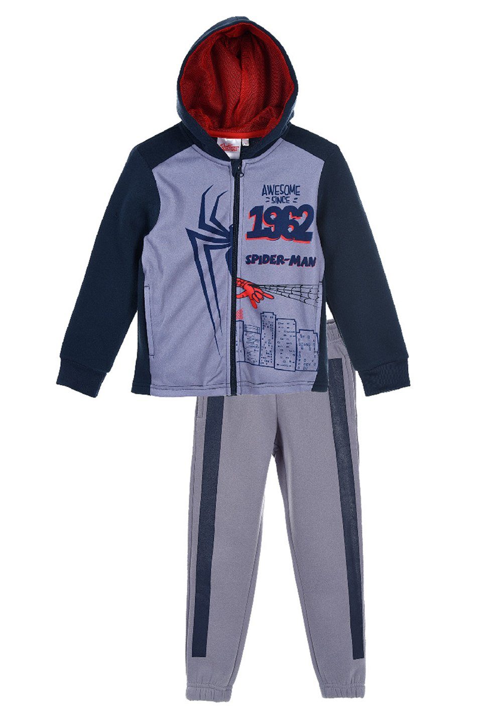 Spiderman Jogginganzug Marvel Kinder Jungen Sweat-Shirt mit Jogging-Hose  Trainings-Anzug (SET, 2-tlg)