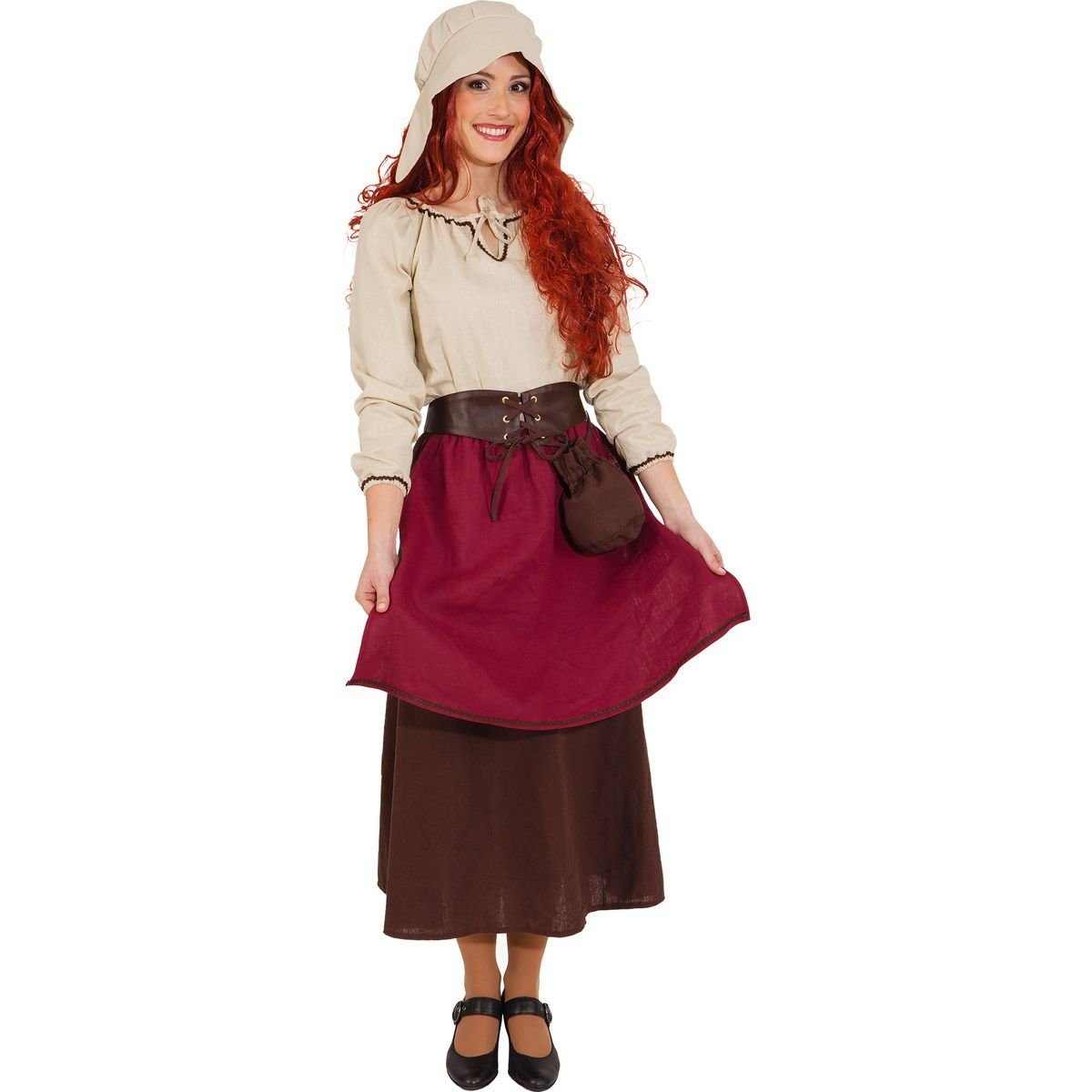 Orlob Kostüm Magd für Damen - Mittelalterkostüm