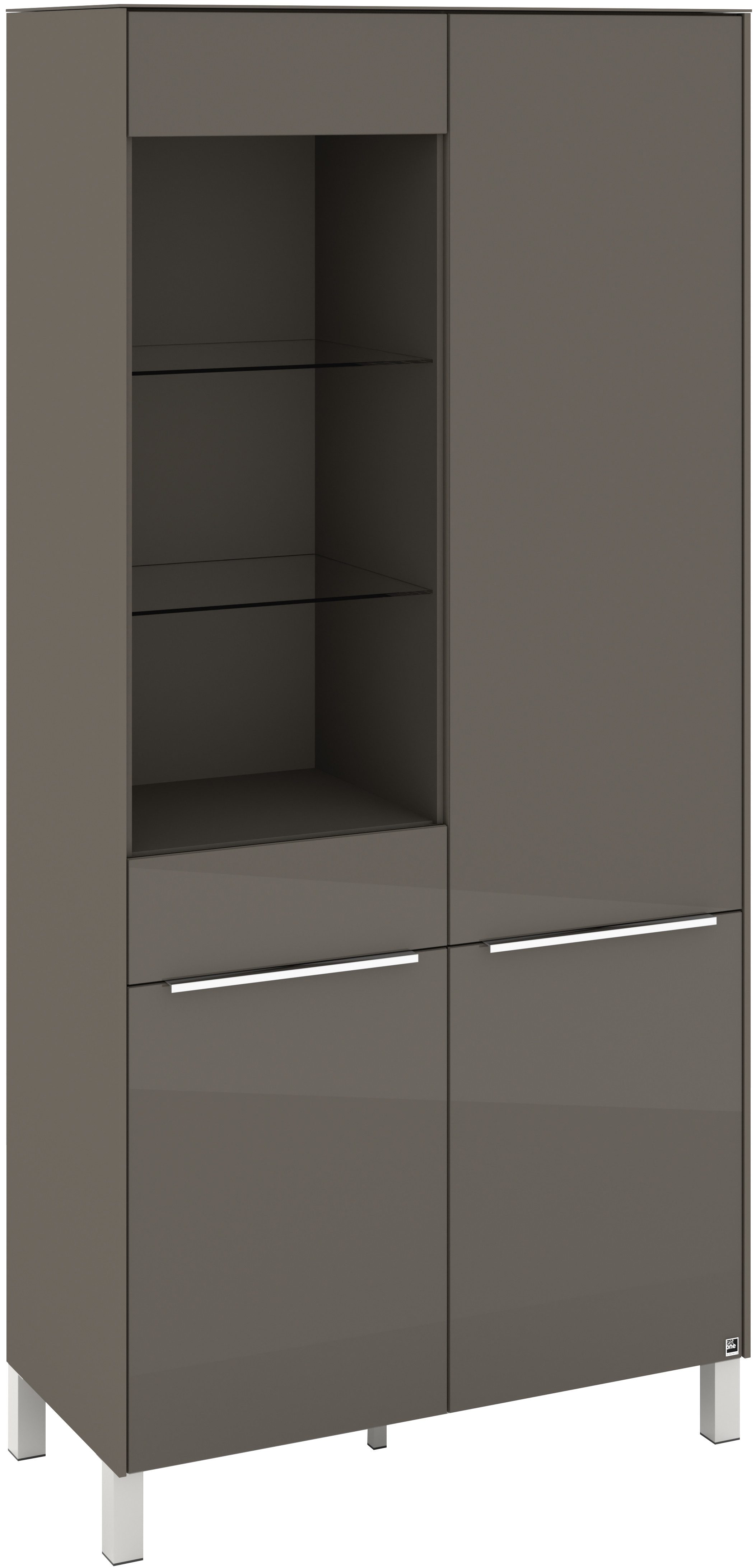set one by Musterring Standvitrine Reno (1-St) Mit Vierkantfuß in diversen Farben, 197 cm Höhe & Farbauswahl