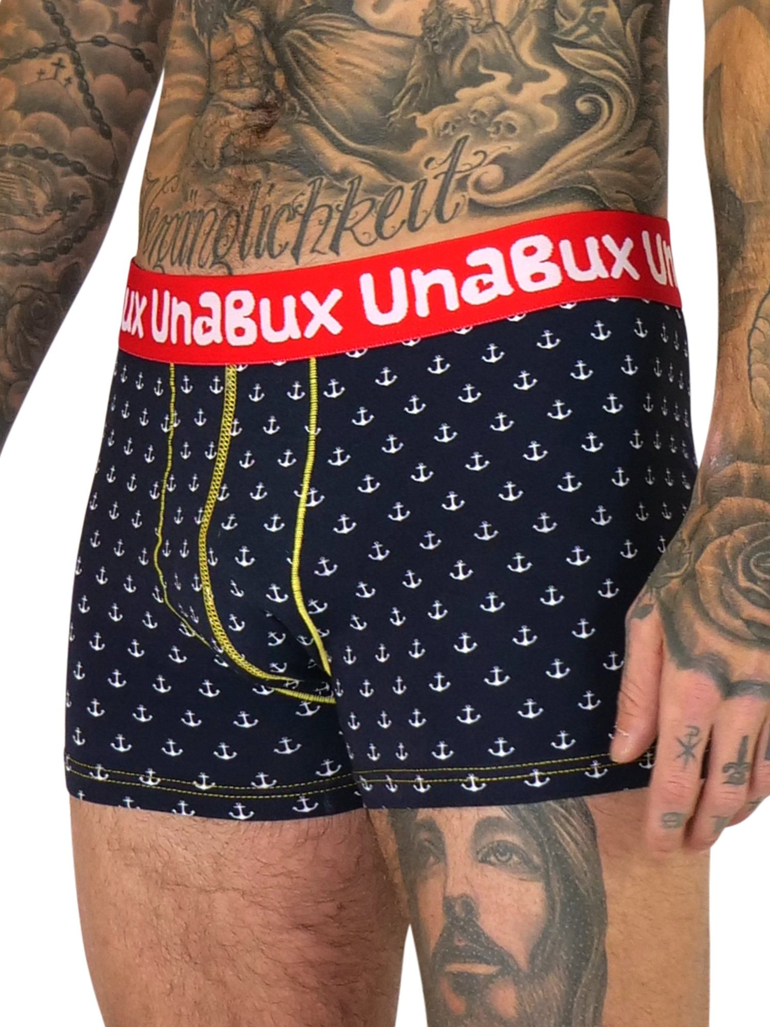 UnaBux (2-St) GOOD OLD Boxer Mix ANCHOR FIVE Retro Pants FINGERS Briefs