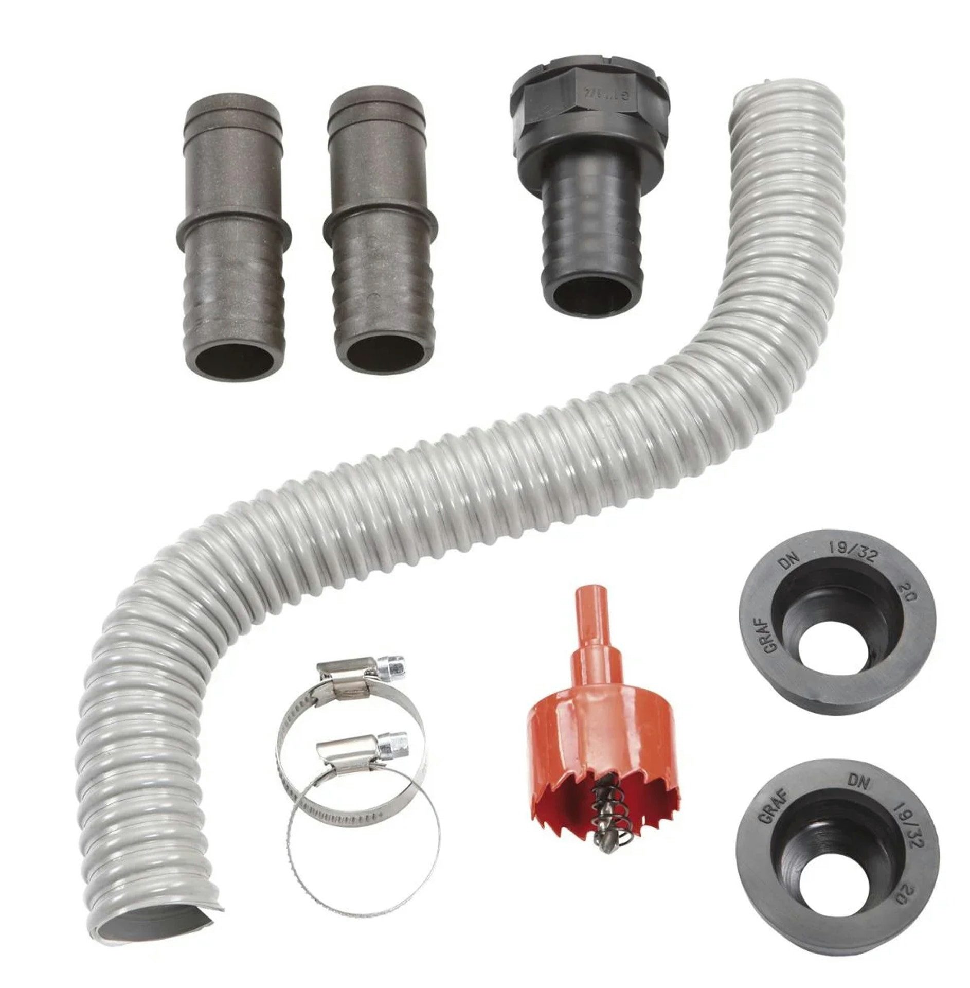 Westfalia Werkzeug Flexschlauch Flex Comfort Verbindungsset, braun, DVGW, Edelstahlumflechtung, DN8, M10 Kurz x 3/8″ ÜM, 800 mm