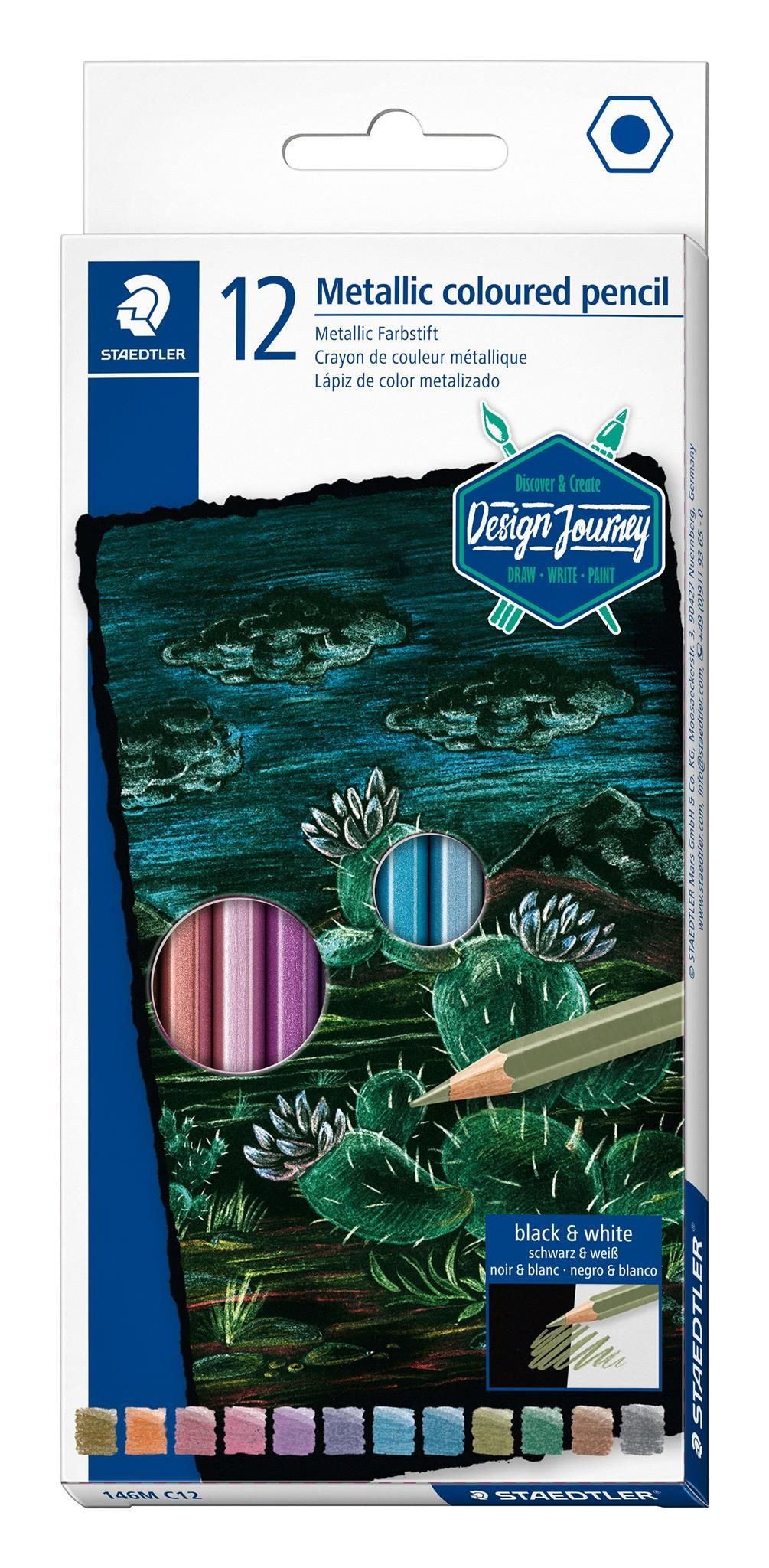 STAEDTLER Buntstift Staedtler Farbstift metallic 12ST FSC 100%