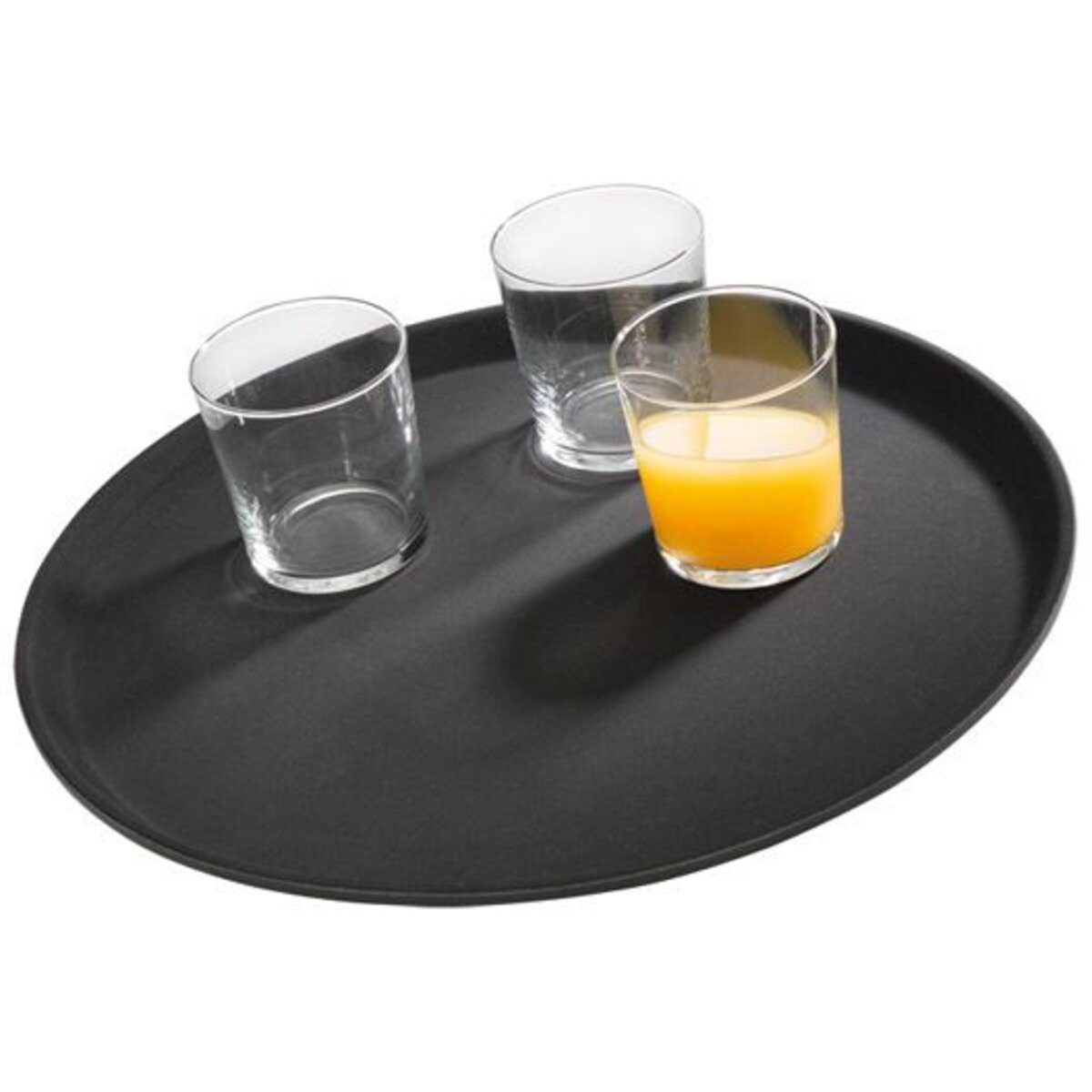 APS Geschirr-Set Tablett - Ø 40,5 cm schwarz.