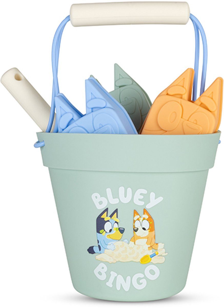 Swim Essentials Wasserspielzeug Beach Play Set Multicolor Bluey 12 x 9 cm, Wasser Strand Eimer Schaufel Förmchen