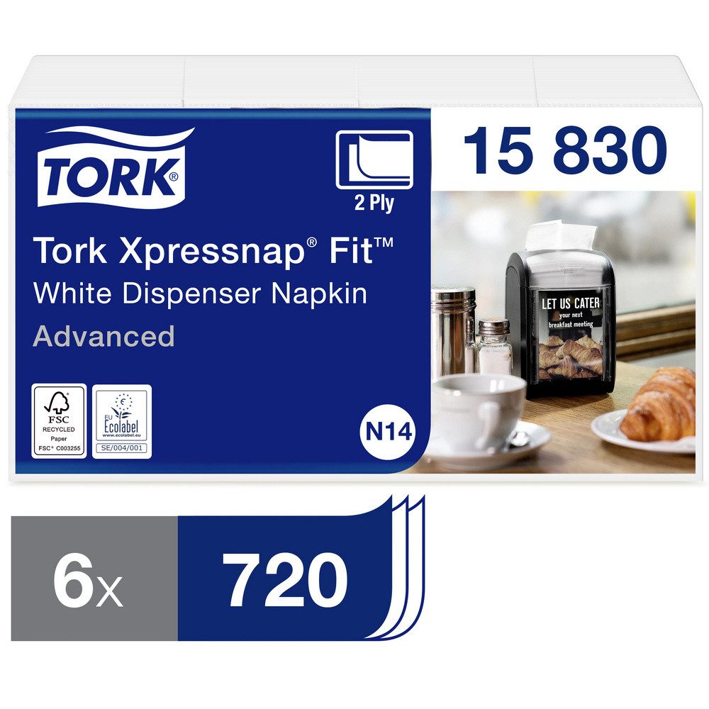 TORK Papierserviette TORK Xpressnap Fit® Papierserviette 15830 1 Set