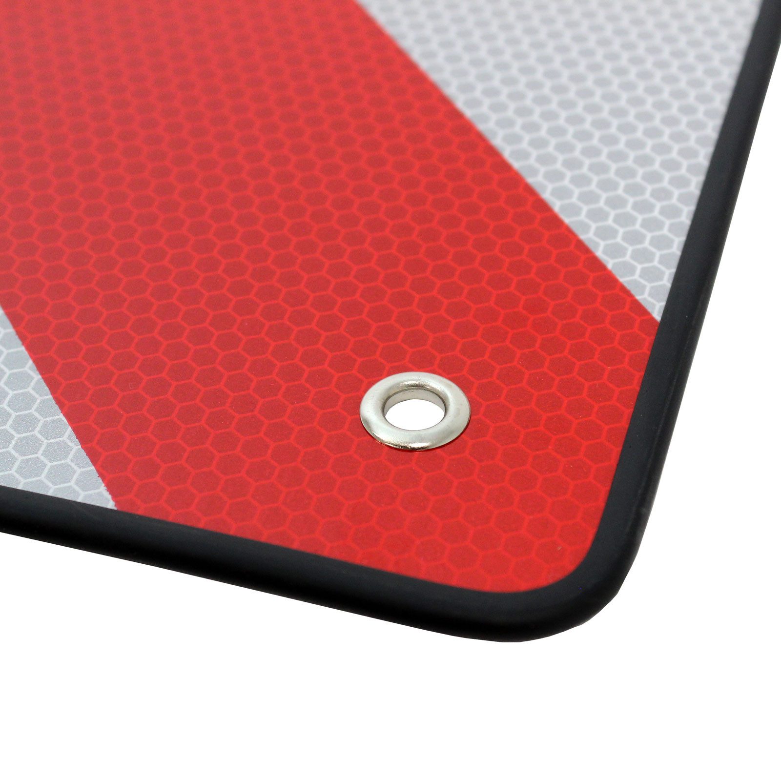 TRUTZHOLM Warnschild Warntafel Italien Spanien 50 x 50 cm rot weiß reflektierend Caravan, (Artikel, 1 St), 2 in 1 Warntafel – Bild 4 von 5