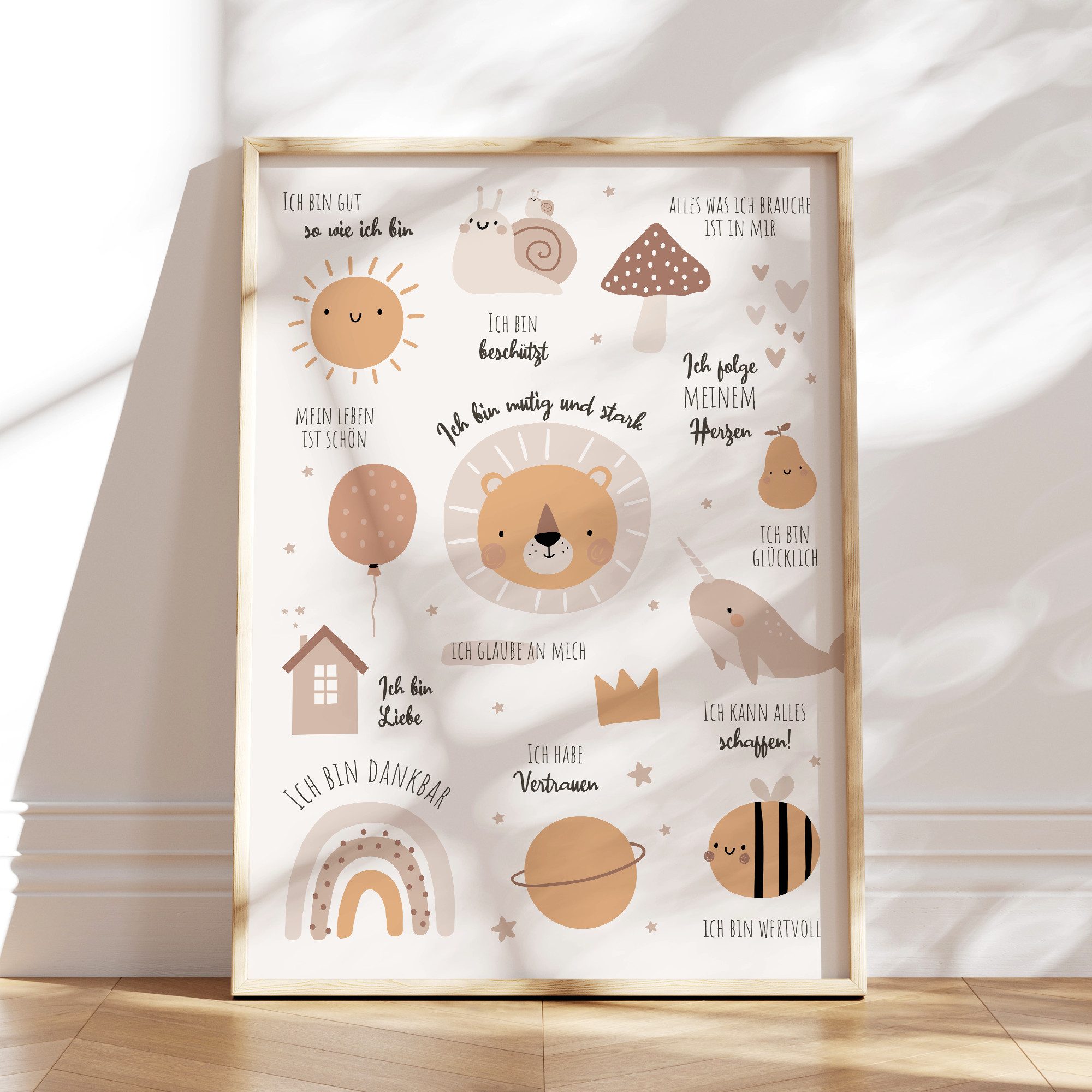 MeinBaby123® Poster Affirmationsbilder, Bilder Kinderzimmer Deko günstig online kaufen