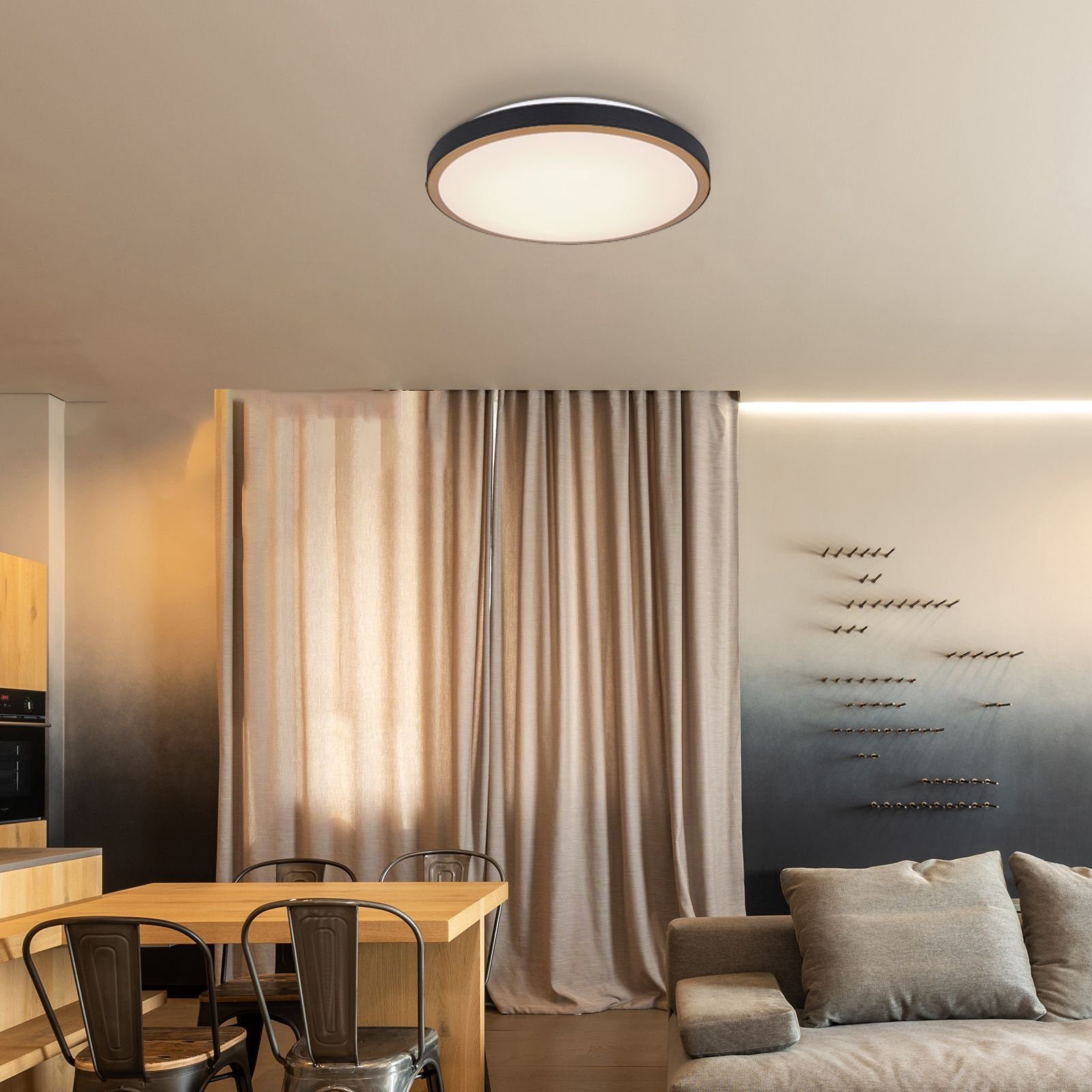 GLOBO Globo Deckenleuchte Küche Deckenlampe Schlafzimmer Wohnzimmer LED Deckenleuchte
