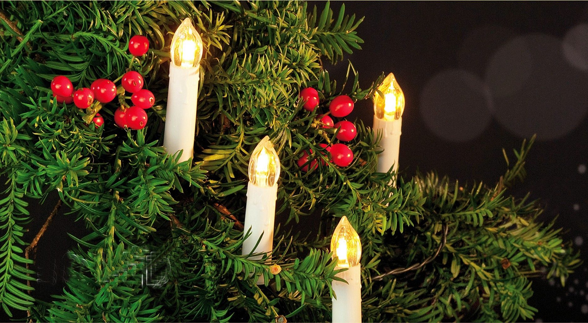 Coen Bakker Deco BV LED-Lichterkette 30 LED Kerzen Warmweiß 7,5m Länge, 30-flammig, für ein fröhliches und sicheres Weihnachtsfest