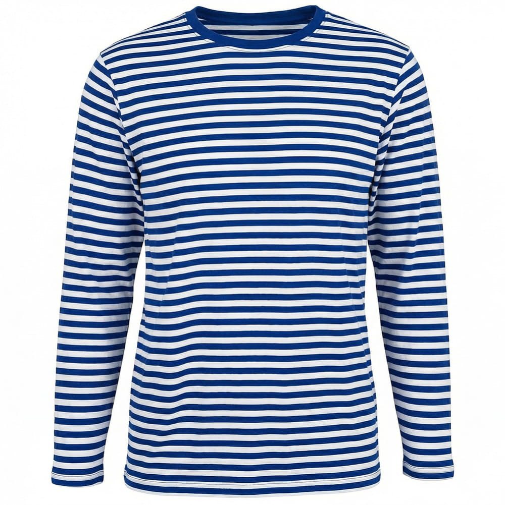 Party x People Kostüm Ringelpulli langer Arm blau