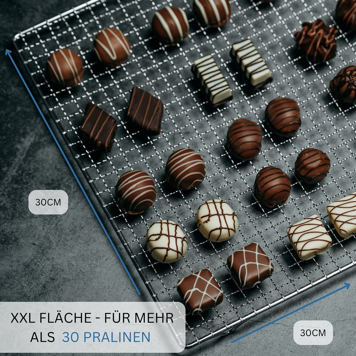 WESTMARK Pralinengabel 4-tlg., 2 Pralinentauchgabeln, 1 Pralinentauchspirale, 1 Abtropfgitter