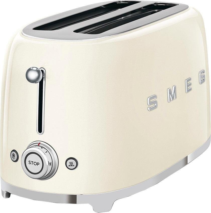 Smeg Toaster TSF02CREU, 2 lange Schlitze, für 2 Scheiben, 1500 W