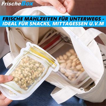 MAVURA Frischhaltedose FrischeBox Aufbewahrungsbeutel Lebensmittelboxen, (Silikon Lebensmittelbeutel Frischhaltebeutel), Gefrierbeutel Frischhaltedosen [10er Set]