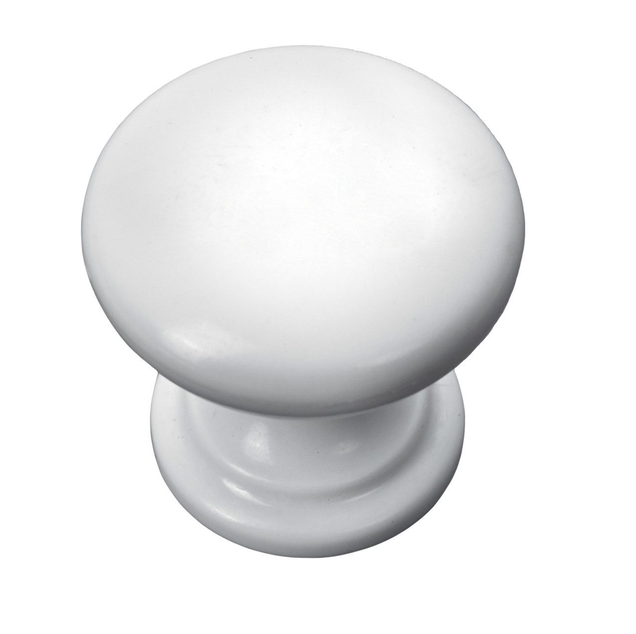 Möbelgriff Hettich Möbelknopf Kunststoff weiß Ø 25,0 mm - 1