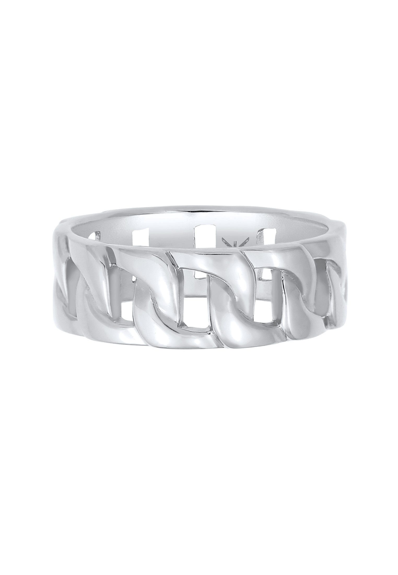 Kuzzoi Silberring Herren Chunky Chain Look günstig online kaufen