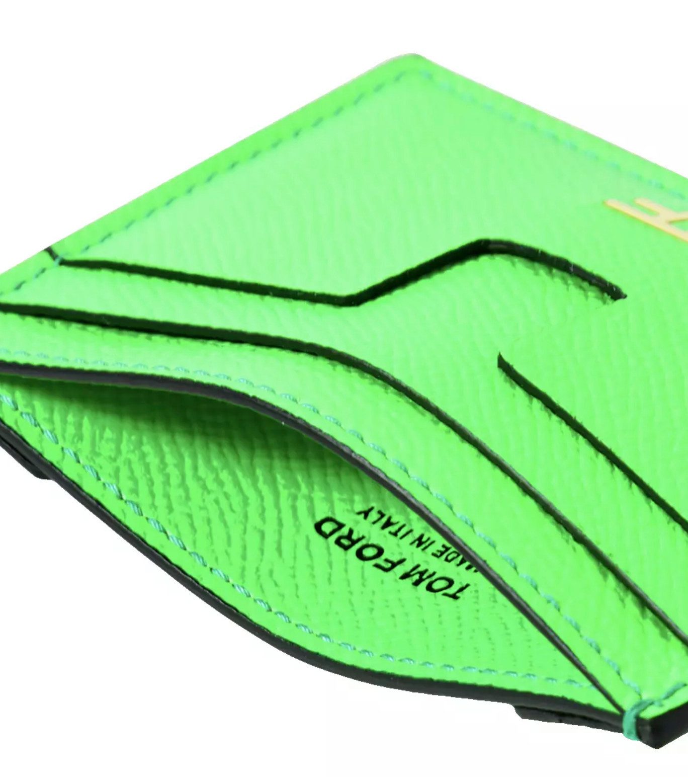 Tom Ford Kartenetui TF Neon-Colour Logo-Plakette Geldbörse, Kartenschlitze für Kreditkarten, Ausweise oder Visitenkarten