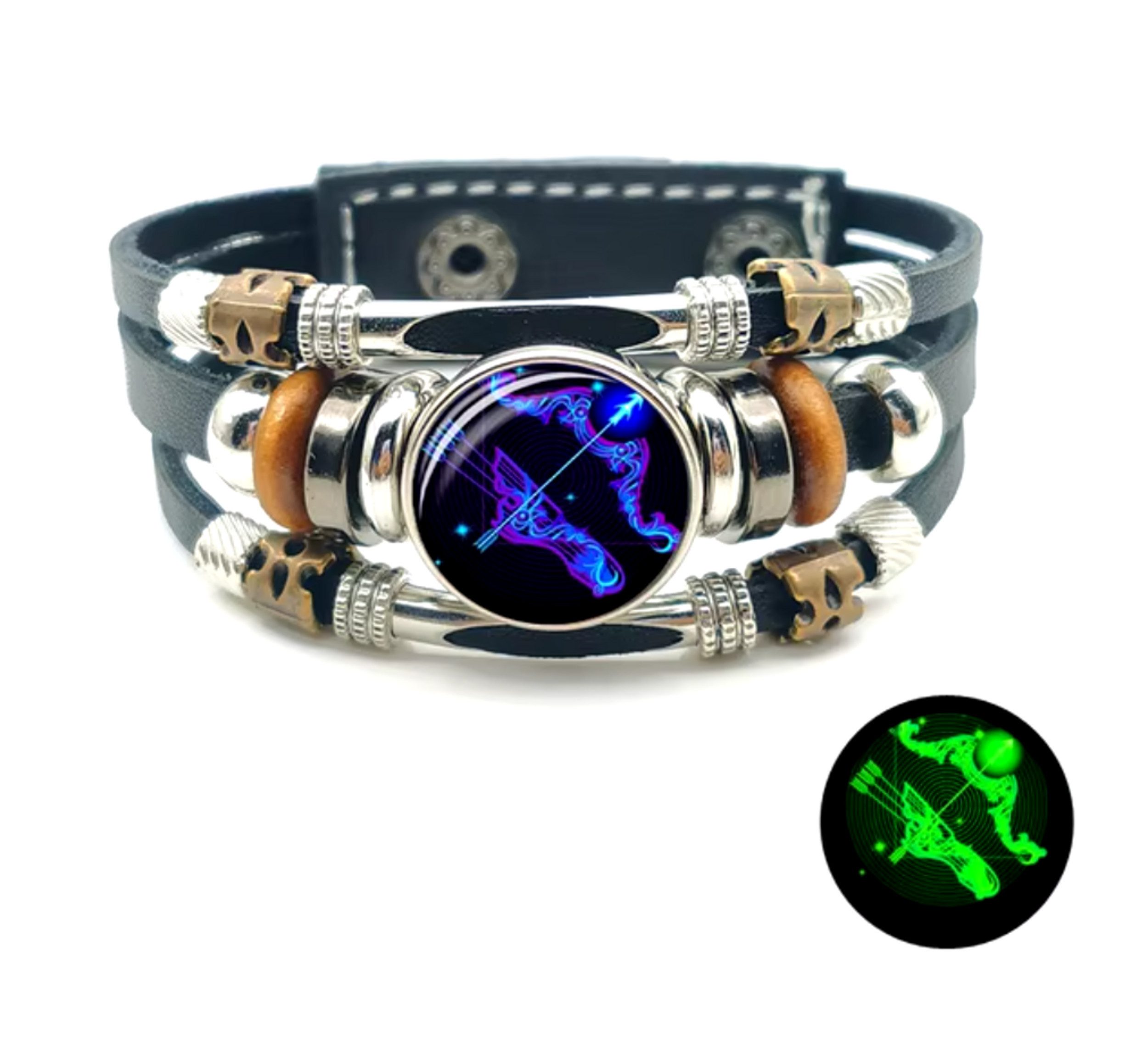 Stelby Armband mit Gravur Armband Sternzeichen Schütze mit 3D Gravur im Gla günstig online kaufen