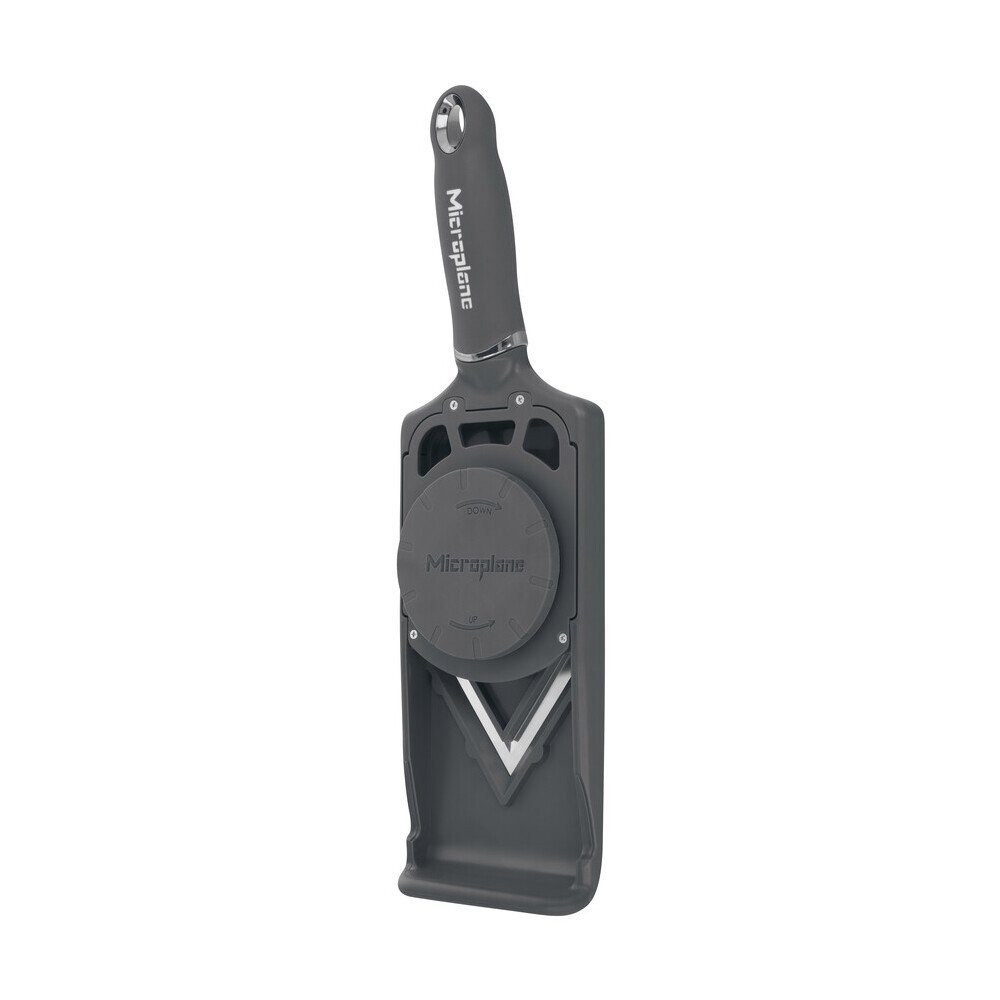 Microplane Gemüsehobel V-Hobel PureCut 36 cm Dark Grey, Kunststoff