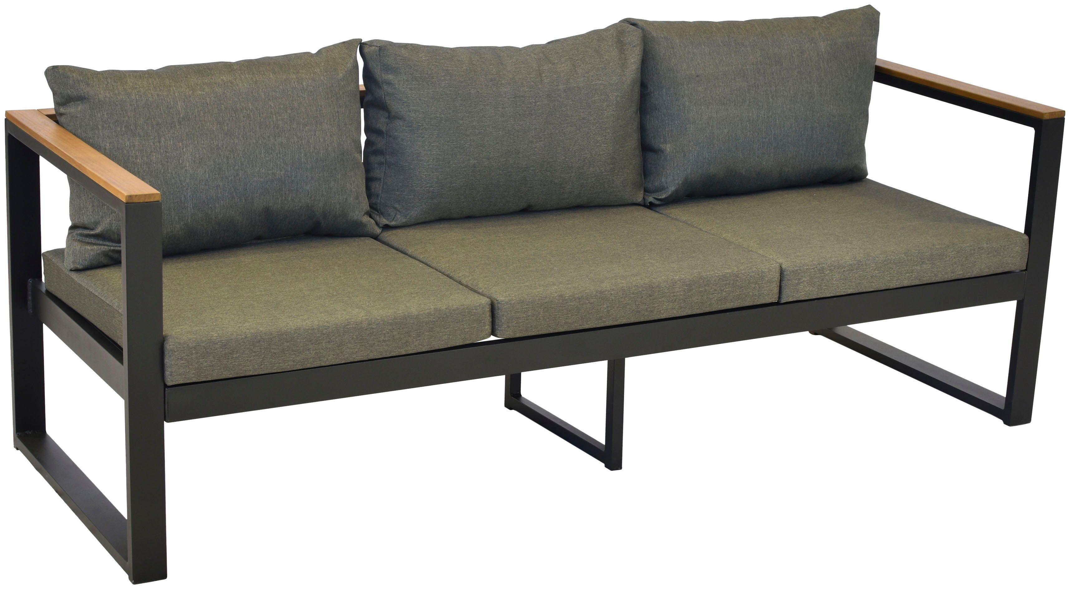 MERXX Gartenbank Mykonos, inkl. Sitz- und Rückenkissen