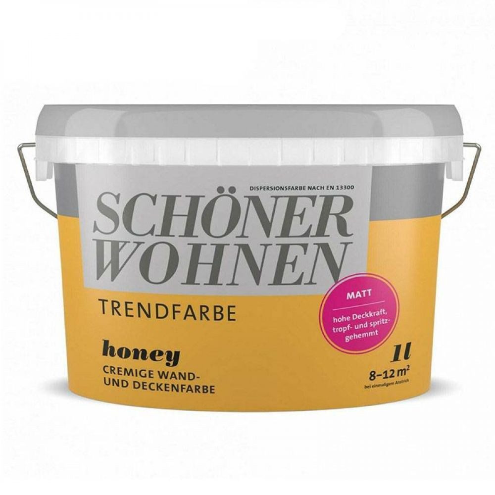 SCHÖNER WOHNEN FARBE Wandfarbe SW Trend Wandfarbe matt 1,0L Honey 1519