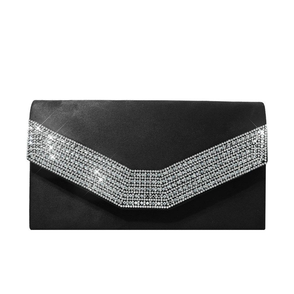 Abendtasche Abendtasche Damen Glitzer, Clutch mit abnehmbarer Kette für Hochzeit