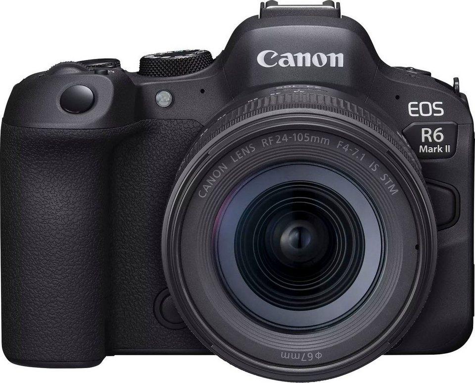 Canon EOS R6 Mark II Systemkamera (RF 24-105mm F4-7.1 IS STM, 24,2 MP,  Bluetooth, WLAN (Wi-Fi)