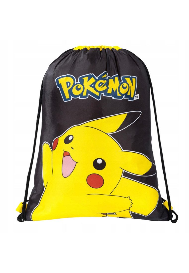 POKÉMON Kinderrucksack Pikachu Turnbeutel Kinder mit Tunnelzug und Namensfeld