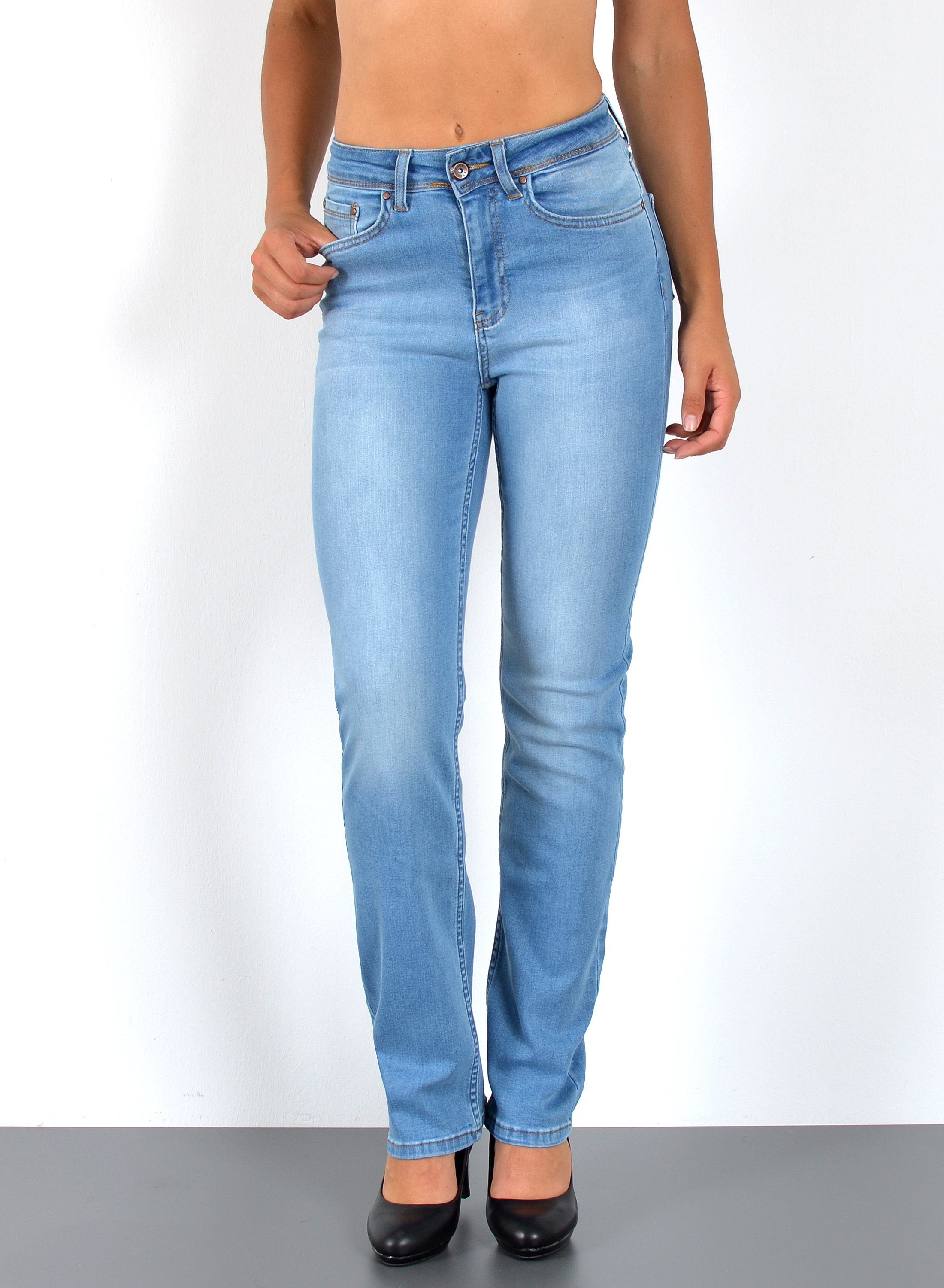ESRA Straight-Jeans Damen Jeans Straight Leg günstig online kaufen