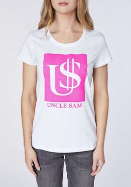 Uncle Sam Print-Shirt mit auffälligem Logo-Druck