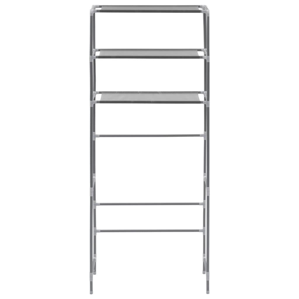 vidaXL Aufsatzregal in Silber, (LxBxH: 69x28x169 cm)
