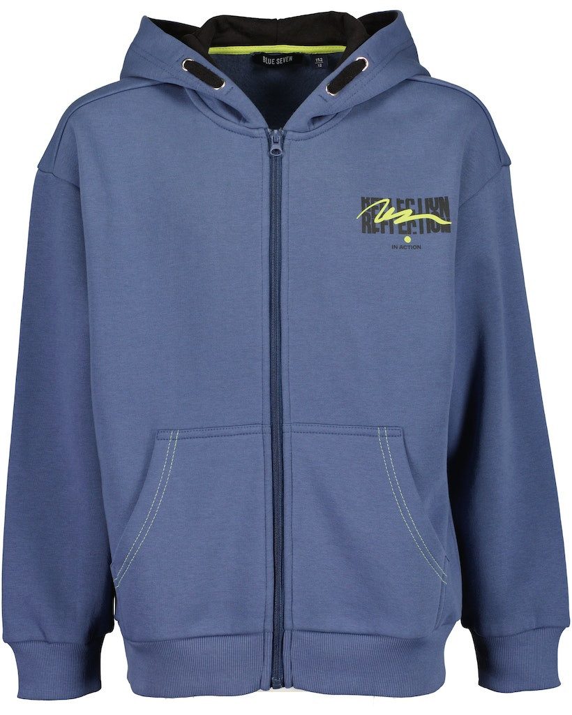 Blue Seven Sweatjacke Blue Seven Jungen Sweatjacke Jacke Kapuze blau (1-tlg., kein Set)