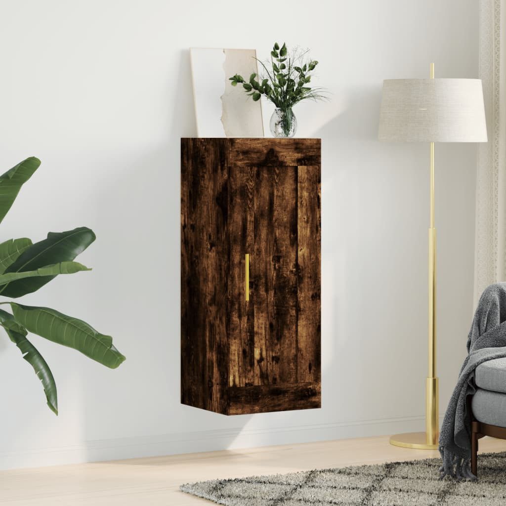 vidaXL Hängeschrank Wandschrank Räuchereiche 34,5x34x90 cm günstig online kaufen