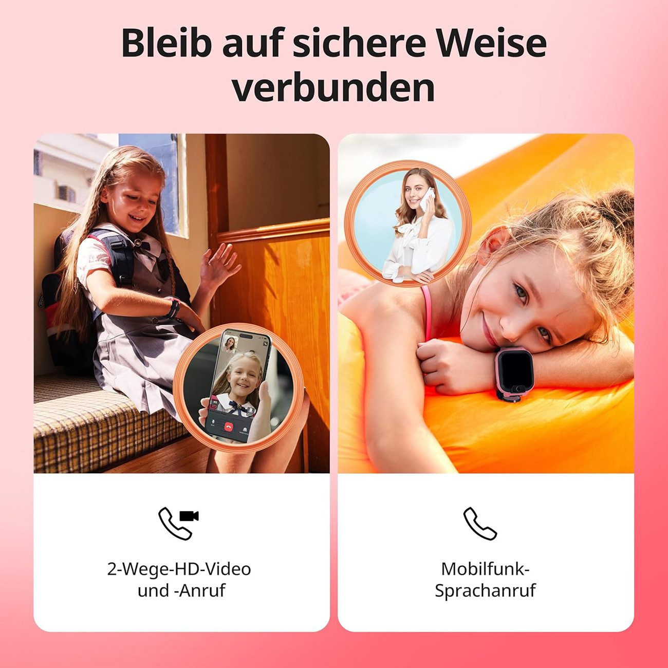 imoo Z1 Smartwatch, Wi-Fi, Bluetooth, 4G, 240x240 IPS LCD Display