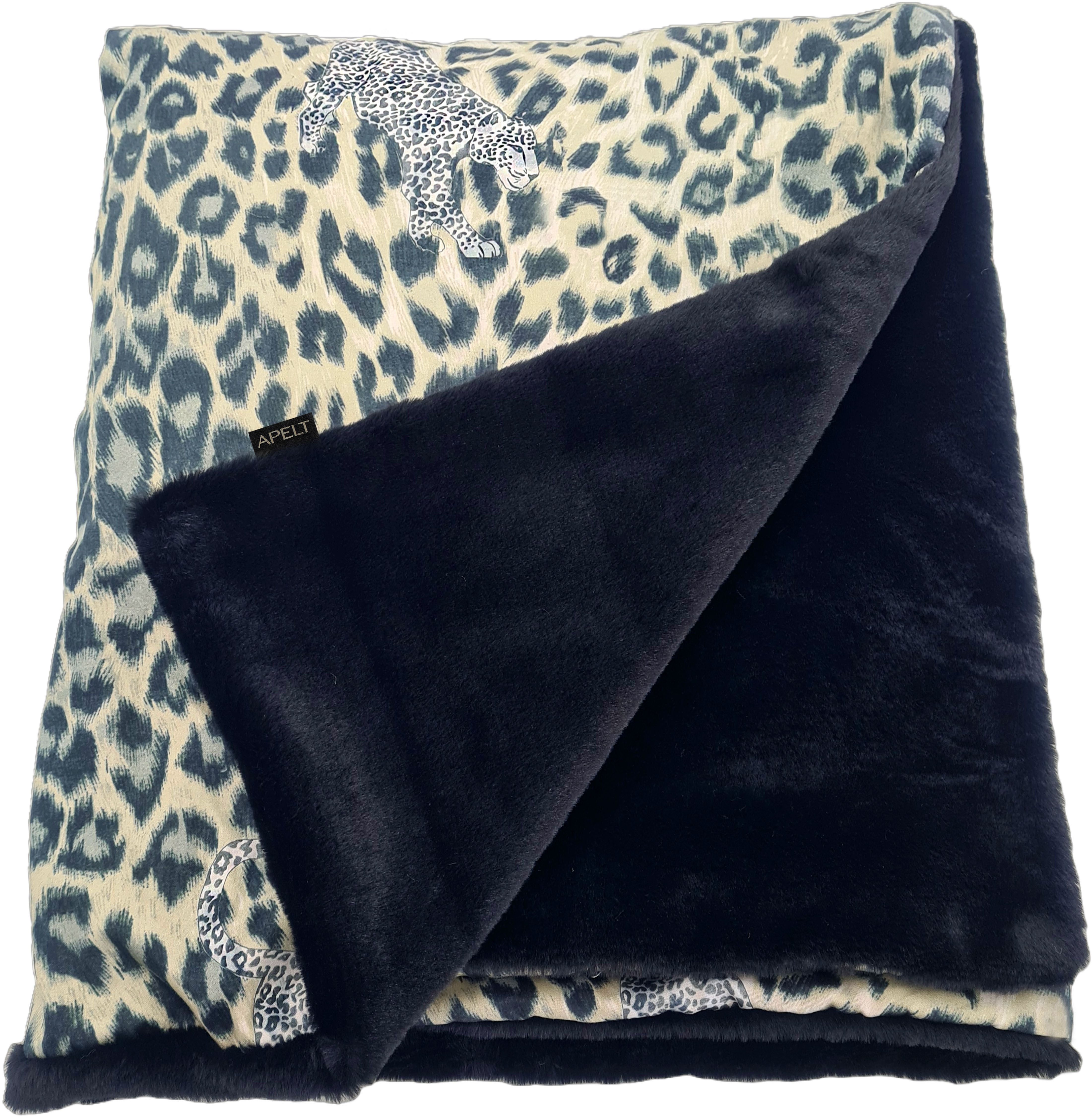 Plaid Maurice 140X180, APELT, trendiges Leomuster