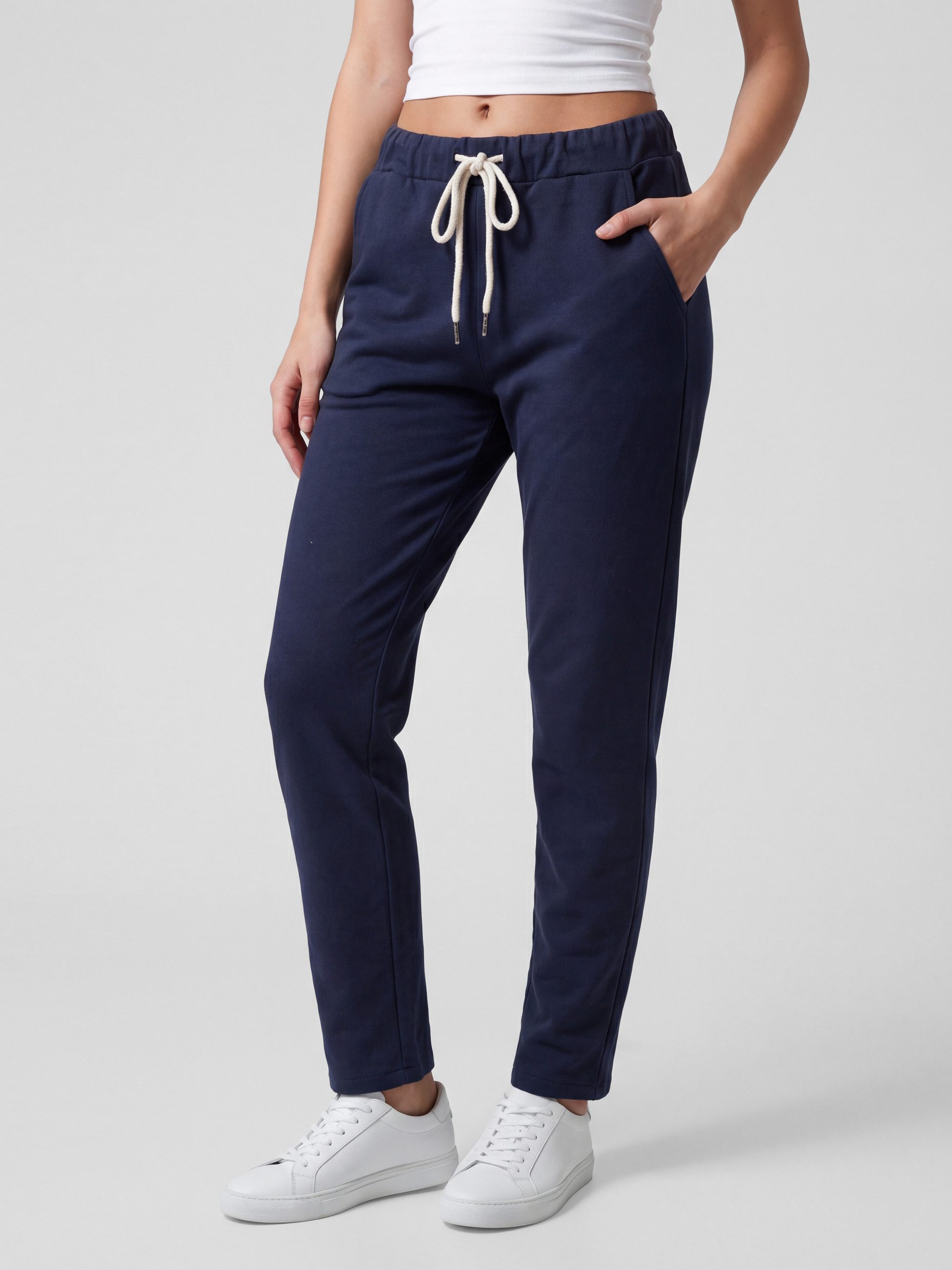 PEKIVESSA Jogger Pants Jersey Schlupfhose Sweathose mit Taschen aus elastischem Jerseymaterial
