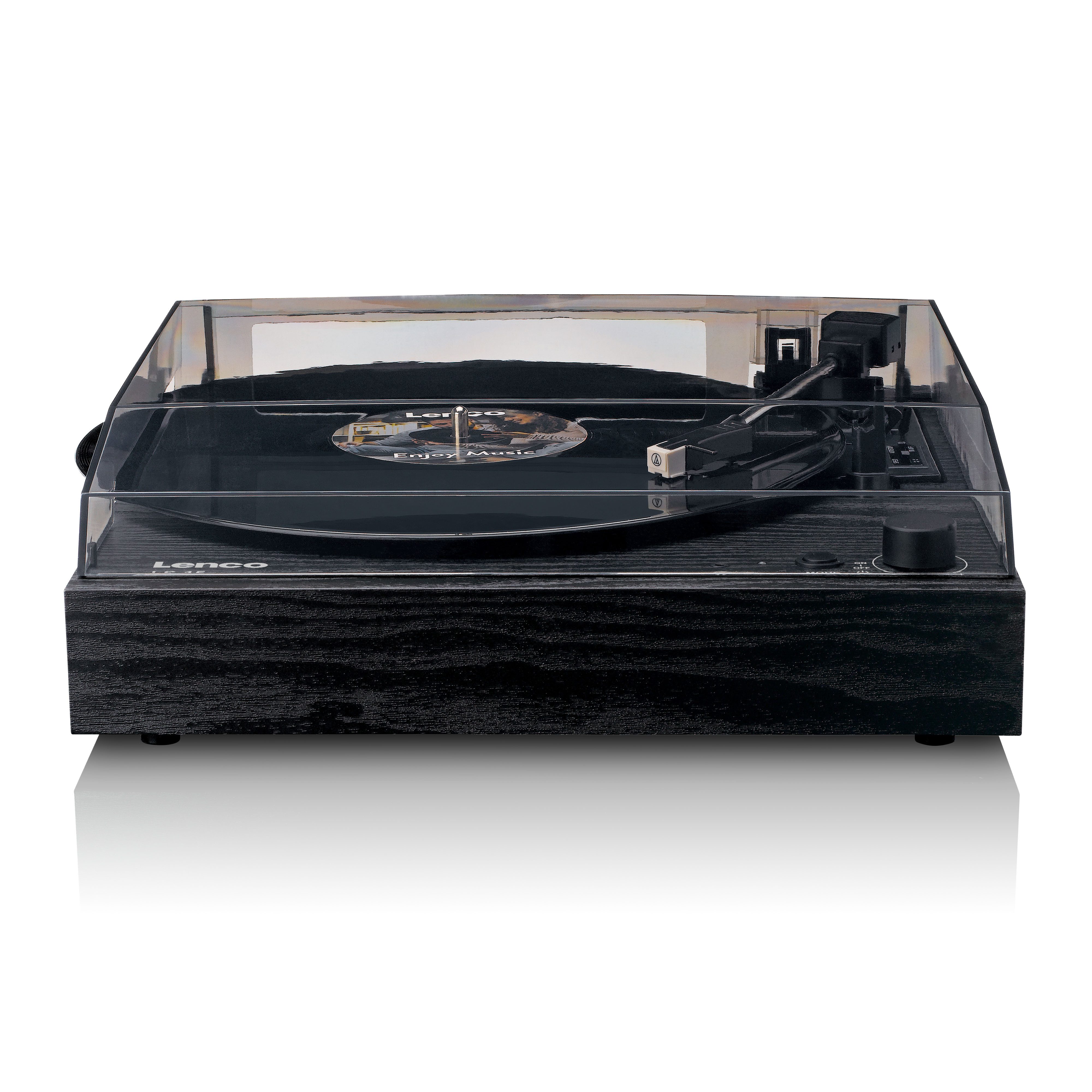 Lenco LS-15 Plattenspieler (Riemenantrieb, Schallplattenspieler mit integrierten Lautsprechern, Stereo-Verstärker) – Bild 5 von 5