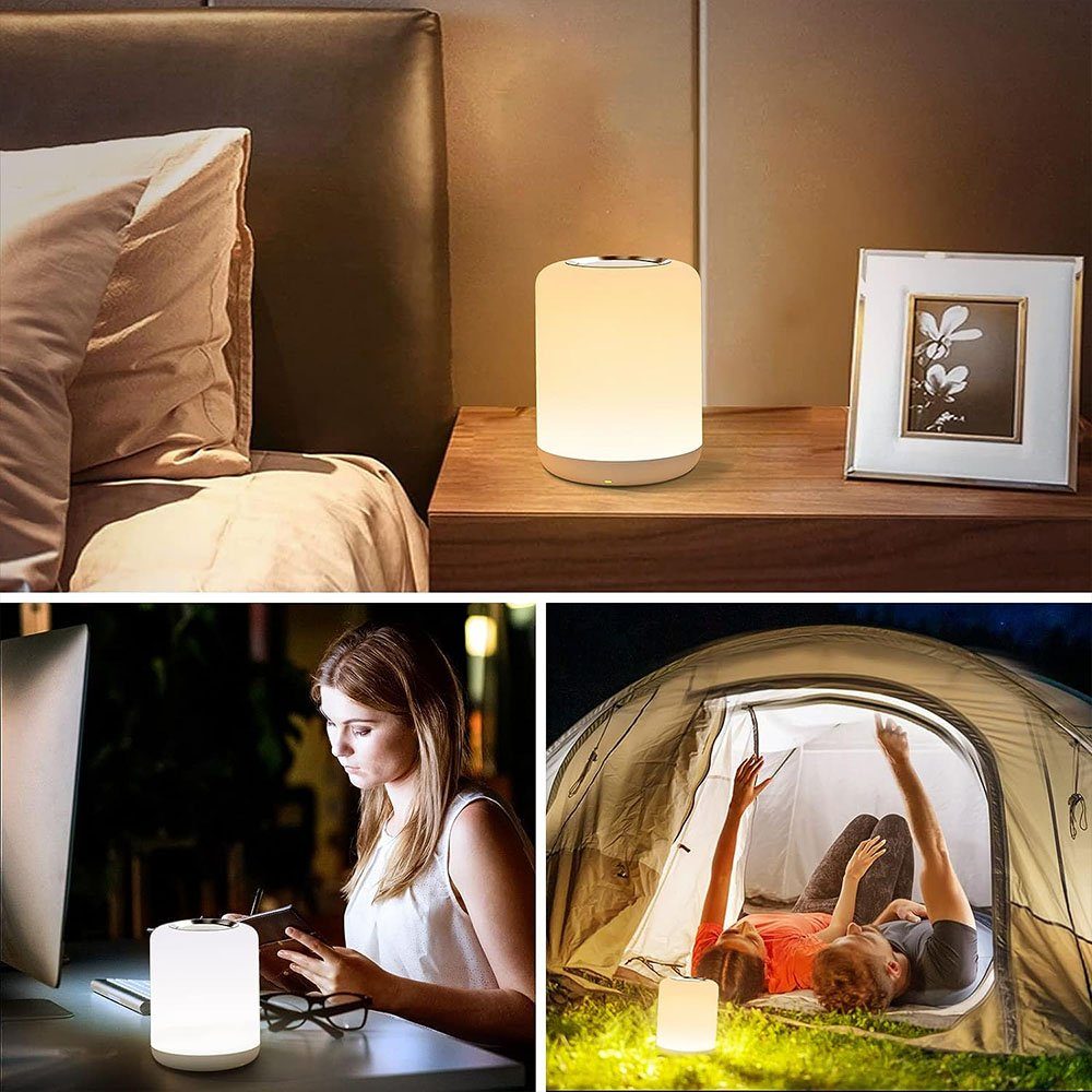 tragbar, LED MOUTEN Nachtlicht LED-Licht, leuchtend, Camping, bunt, USB-Nachtlicht