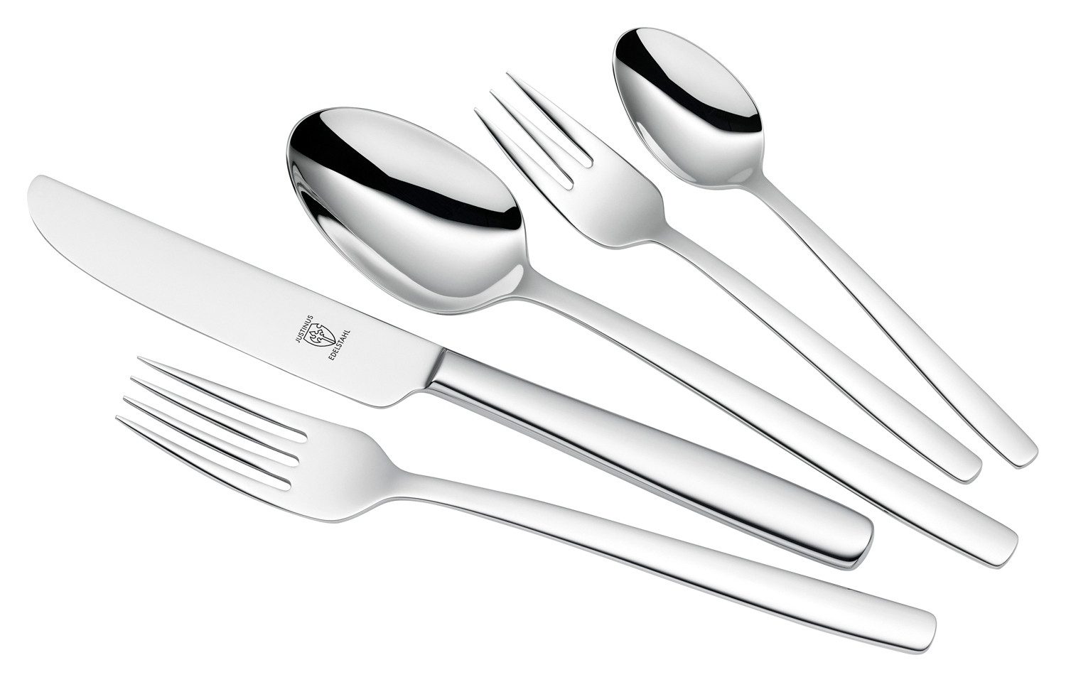 Justinus Besteck-Set Besteckset für 6 Personen STUDIO, 30-teilig, (30-tlg), 6 Personen, Edelstahl 18/10, Edelstahl 18/10, Spülmaschinengeeignet