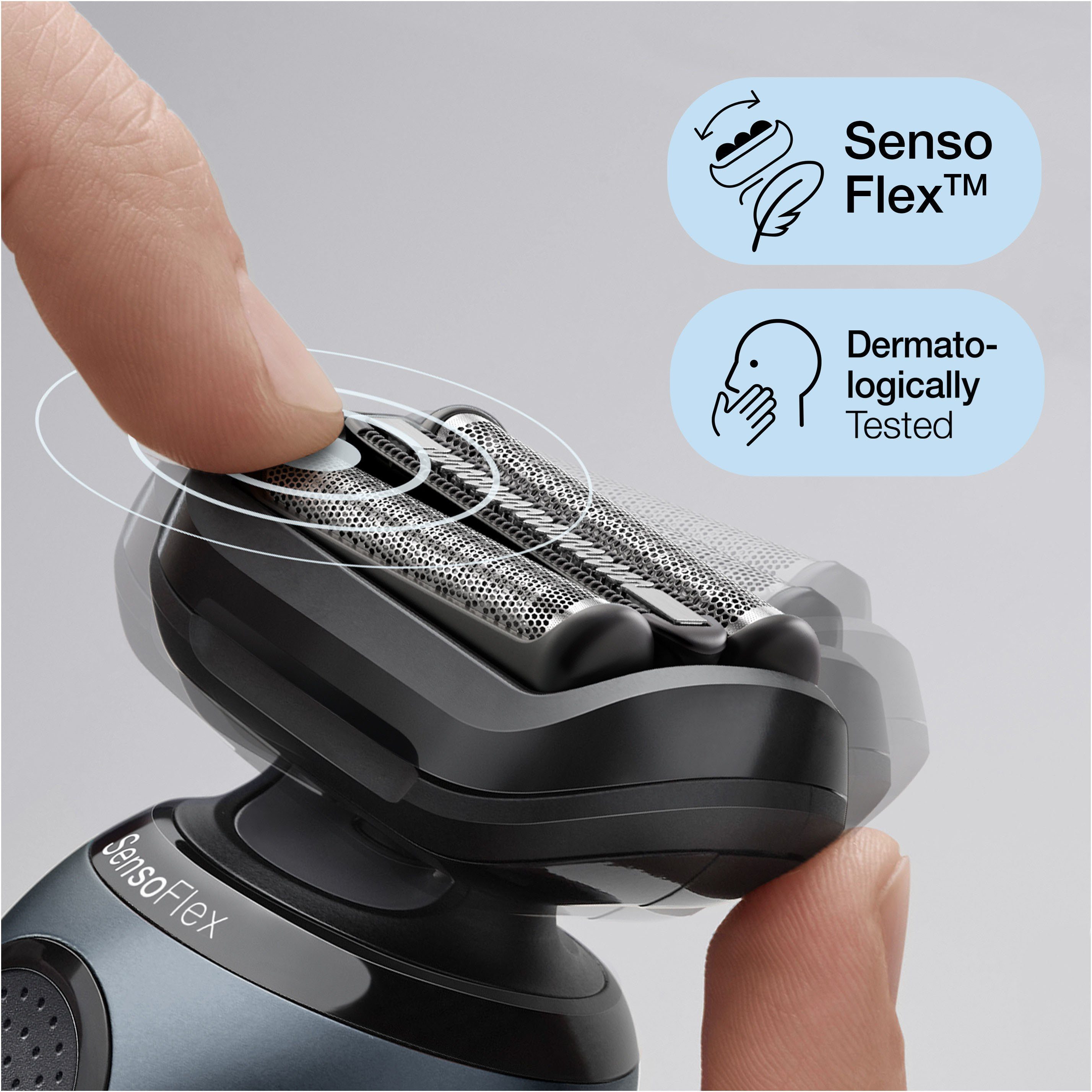 SensoFlex, Wet&Dry 1, 61-N1000s, 6 Series Aufsätze: Elektrorasierer Braun