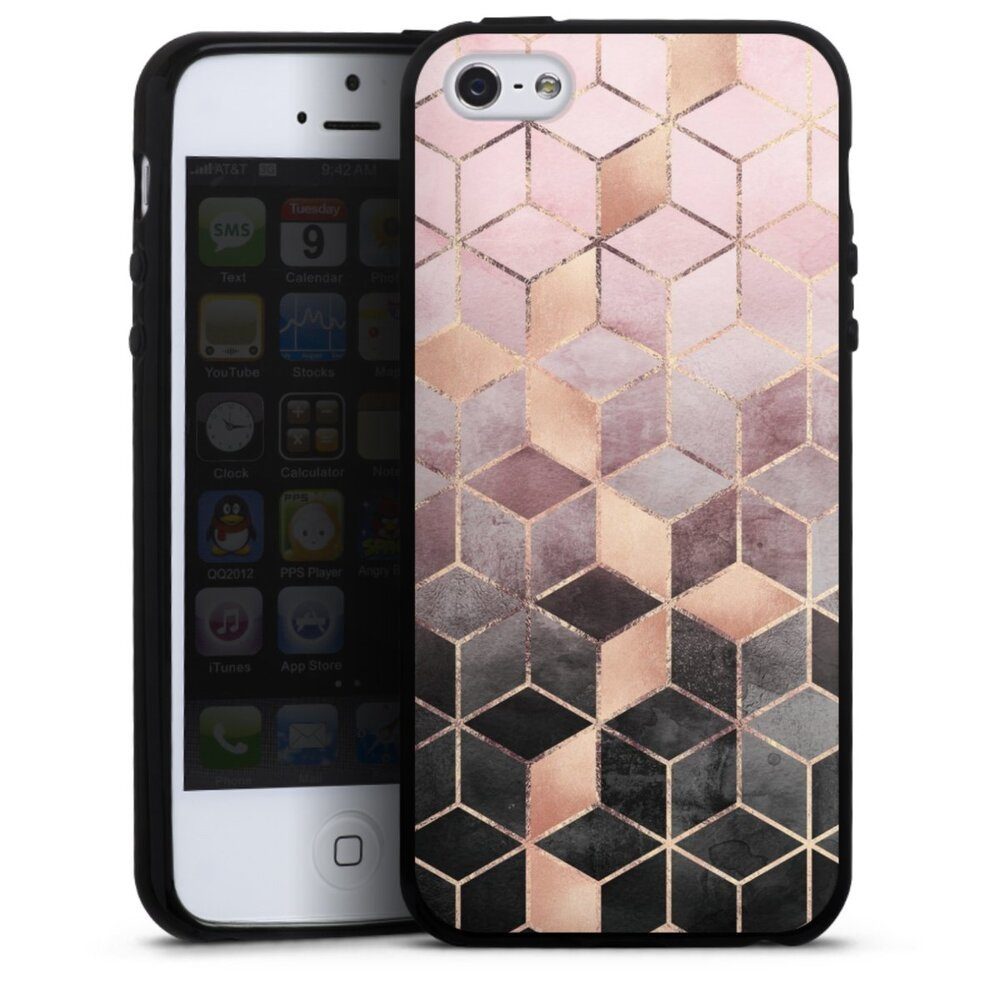 DeinDesign Handyhülle »Pink Grey Gradient Cubes Print« Apple iPhone 5, Hülle  Würfel Elisabeth Fredriksson Gold & Kupfer online kaufen | OTTO
