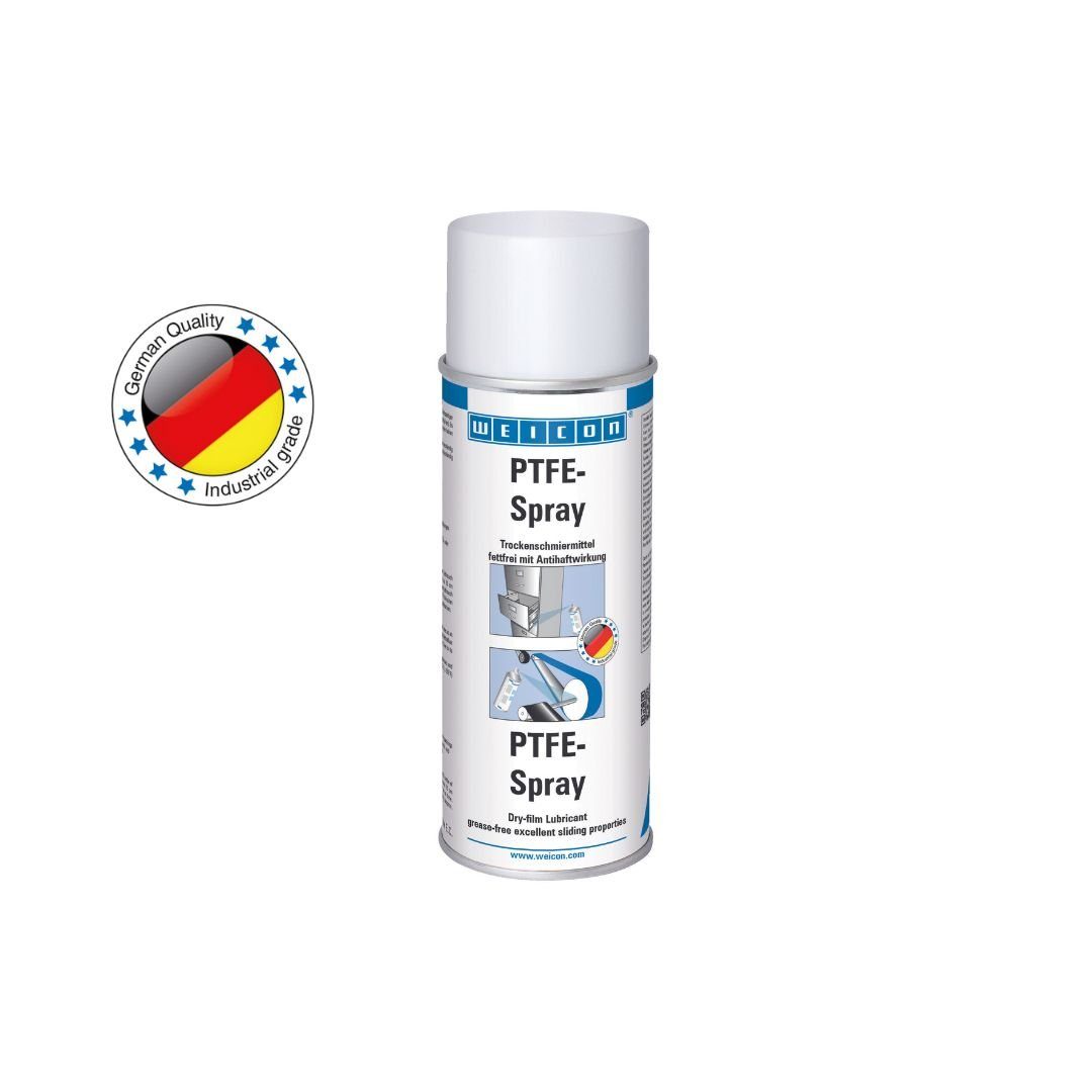 WEICON Schmierfett PTFE-Spray, fettfreies Trockenschmiermittel, weiß, 400 ml, (Dose), Fettfrei mit Antihaftwirkung